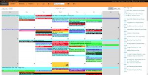 MYCDB Software showcasing calendar screenshot sample image.